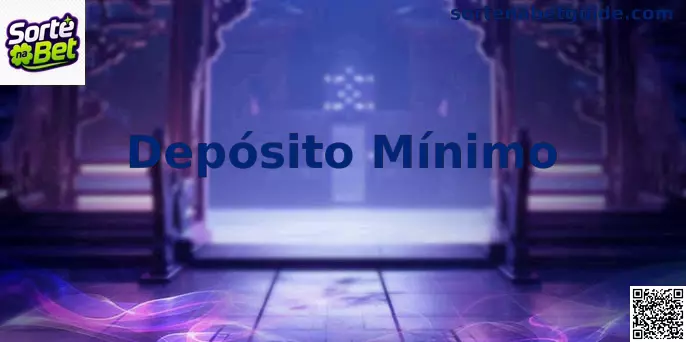 Interface ilustrativa de depósito mínimo via Pix no Brasil