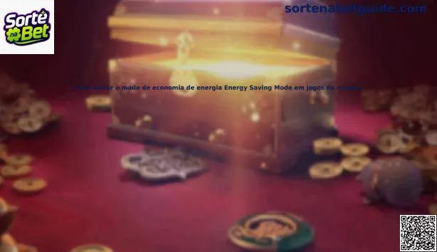 Energy Saving Mode em cassino online
